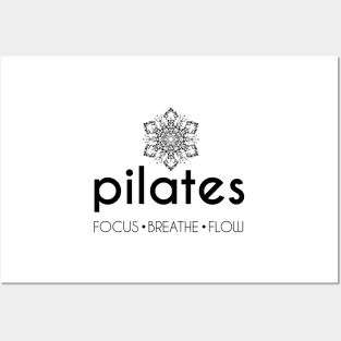 Pilates: Focus Breathe Flow Posters and Art